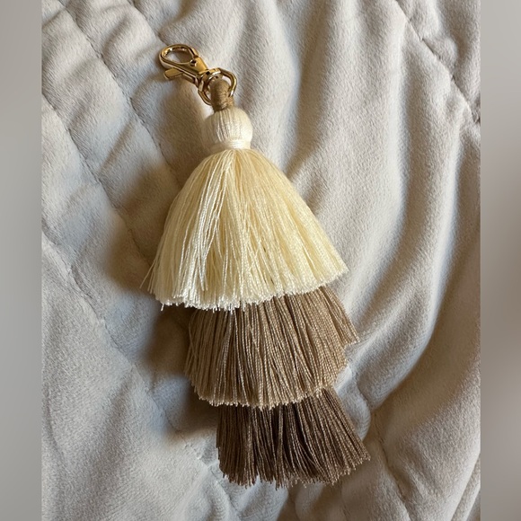 BOHO Tassel Charm/Keychain for Purse 👜 Coffee Colors - Picture 2 of 8